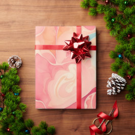 水の色のパターカラフルンパーソナライズされた ラッピングペーパー