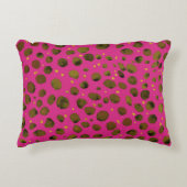 水の色のパターンと抽象芸術チーターの皮膚。 アクセントクッション (正面)