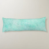 水の色のパターン海の泡ビーチデコール ボディピロー (裏面)