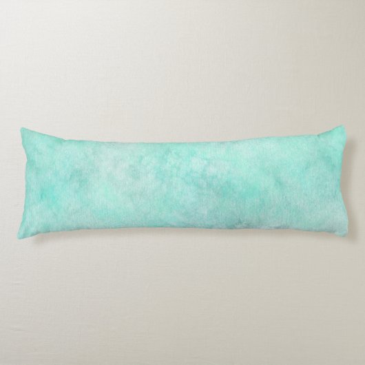 水の色のパターン海の泡ビーチデコール ボディピロー (正面)