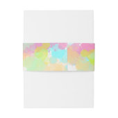 水の色のパッ絵を描クカラフル抽象芸術 招待状ベリーバンド (裏面例)