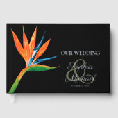 水の色のパラダイス結婚の鳥 ゲストブック (正面)