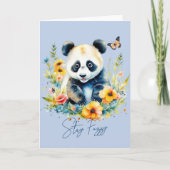 水の色のパンダ、滞在ファジー シーズンカード (正面)