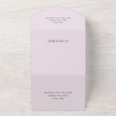 水の色のビーチサンセットオールインワンウェディング招待 オールインワン招待状 (外側)