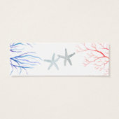 水の色のビーチ結婚式の返信WebサイトRSVP (裏面)