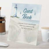 水の色のビーチ,沿岸ニューイングランド 台座サイン (インサイチュ)