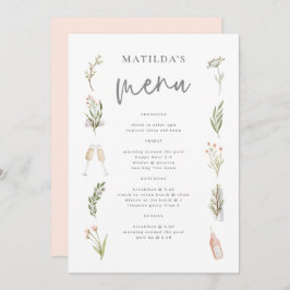 水の色のフローラの週末のメニュー