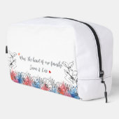 水の色のフローラモダンギフト母のための引用文 ドップキット (右コーナー)