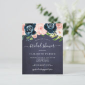 水の色のフローラ予算のブライダルシャワー招待 (スタンド正面)