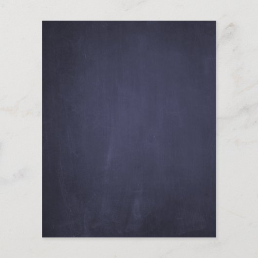 水の色のフローラ予算のブライダルシャワー招待 (裏面)