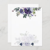 水の色のフローラ背景を配信 (正面/裏面)