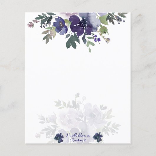 水の色のフローラ背景を配信 (正面)