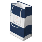 水の色のフローラ航海のの結婚ありがとう スモールペーパーバッグ (裏面アングル)