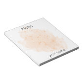 水の色のブ絵を描ロッターの赤面コーラルの名前 ノートパッド (アングル)