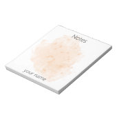 水の色のブ絵を描ロッターの赤面コーラルの名前 ノートパッド (回転)