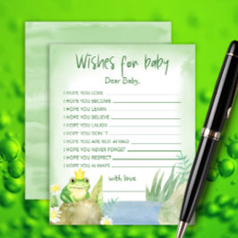 水の色のプリンセスカエルの願いベビー