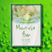 水の色のプリンセスカエル赤ちゃんシャワーマムオーサバー ポスター