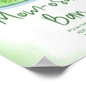 水の色のプリンセスカエル赤ちゃんシャワーマムオーサバー ポスター (角)