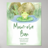 水の色のプリンセスカエル赤ちゃんシャワーマムオーサバー ポスター (正面)