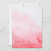 水の色のベビーその冷たい外ベビーシャワーInvi 招待状 (裏面)