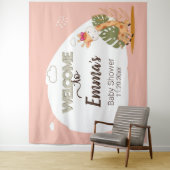 水の色のベビーキリン、ベビーシャワーへようこそ タペストリー (インサイチュ)