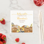 水の色のベビー建築ベビーシャワー スタンダードカクテルナプキン (インサイチュ)