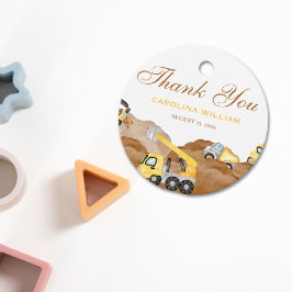 水の色のベビー建築ベビーシャワー フェイバータグ