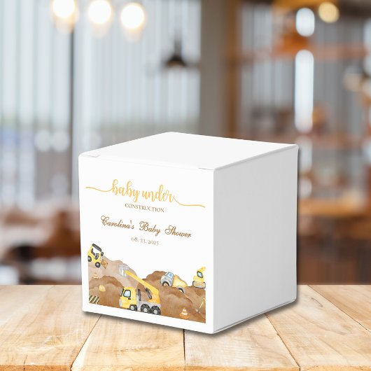 水の色のベビー建築ベビーシャワー フェイバーボックス