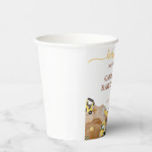 水の色のベビー建築ベビーシャワー 紙コップ (右)