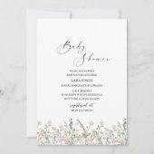 水の色のベビー 招待状 (正面)