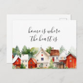 水の色のホームは、ハートはエステートで実在す ポストカード (正面/裏面)