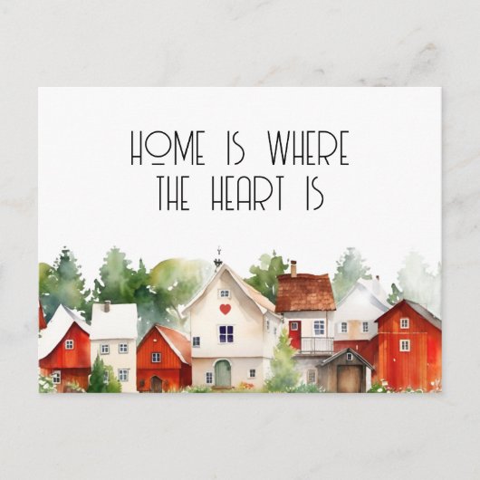 水の色のホームは、ハートはエステートで実在す ポストカード (正面)