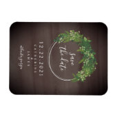 水の色のボインスパイアタニカル日付を保存 マグネット (横)