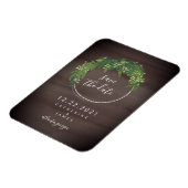 水の色のボインスパイアタニカル日付を保存 マグネット (左側)