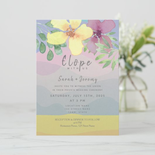 水の色のマイクロ結婚ズ 招待状 (スタンド正面)