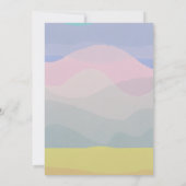 水の色のマイクロ結婚ズ 招待状 (裏面)