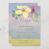 水の色のマイクロ結婚ズ 招待状 (正面/裏面)