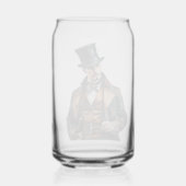 水の色のマンプリントと缶ガラス ガラス缶 (裏面)