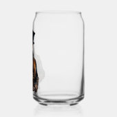 水の色のマンプリントと缶ガラス ガラス缶 (左)