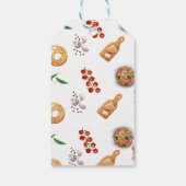 水の色のミートボールイタリアン赤ちゃんシャワーの好意 ギフトタグ (裏面)