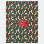 水の色のモダンフェスティバルミュートされたトーンのギフトブランケット フリースブランケット (正面)