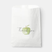 水の色のモダンリンゴありがとう フェイバーバッグ (正面)