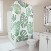 水の色のモンスター、熱帯のシームレス壁紙。 シャワーカーテン (インサイチュ)