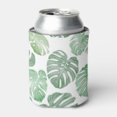 水の色のモンスター、熱帯のシームレス壁紙。 缶クーラー (缶正面)