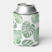 水の色のモンスター、熱帯のシームレス壁紙。 缶クーラー (缶裏面)