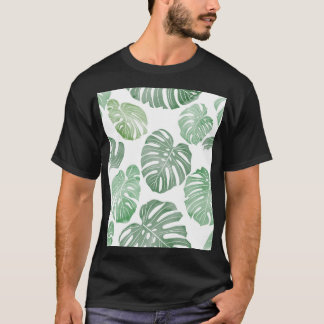 水の色のモンスター、熱帯のシームレス壁紙。 Tシャツ
