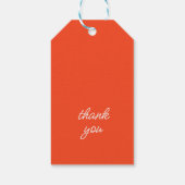 水の色のヤシの木のオーナメント7月のクリスマス ギフトタグ (裏面)