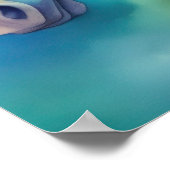 水の色のユニコーンでソフトパステルVIII ポスター (角)