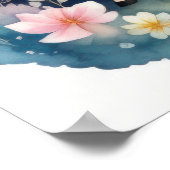 水の色のユニコーンソフトパステルIII ポスター (角)