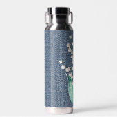 水の色のユリの谷のブーケ ウォーターボトル (正面)